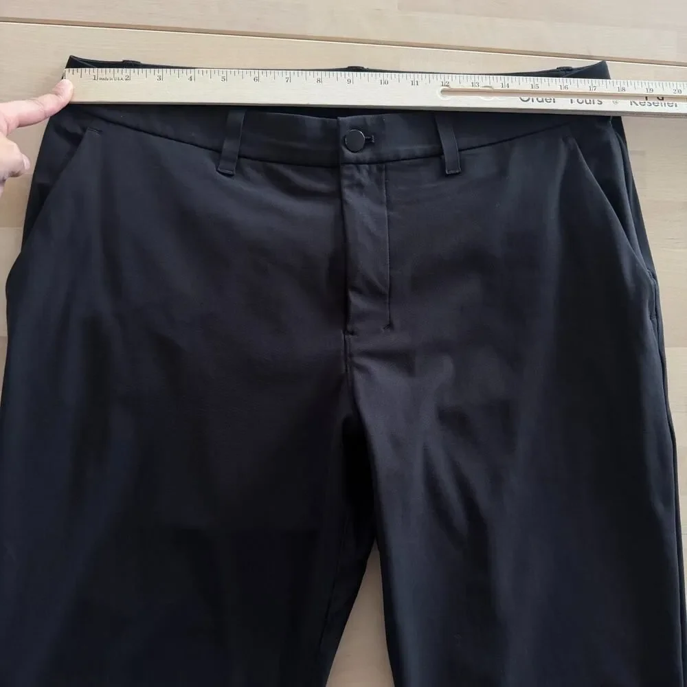 Lululemon Pants‎ Mens 34 ABC Pant Warpstreme Black Stretch Athleisure Work 27''